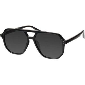 Oversized Aviator Sunglasses Polarized UV Protection Double Bridge Unisex
